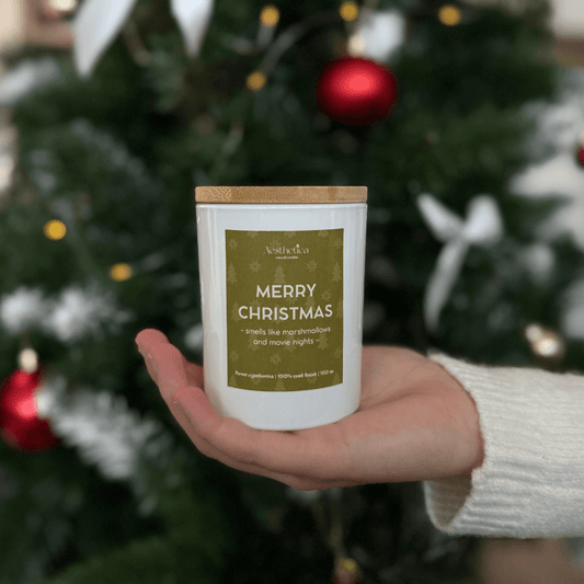 Merry Christmas candle